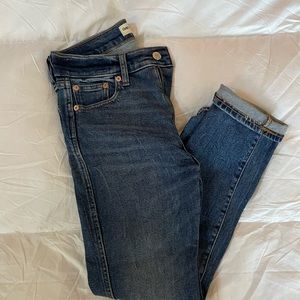 Gap High Rose Slim Straight Jeans